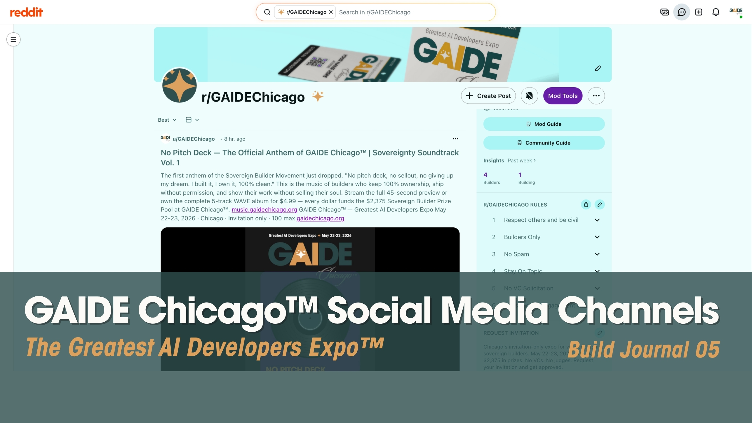 GAIDE™ Chicago Is Now on Reddit – Here’s Our Full Social Media Stack